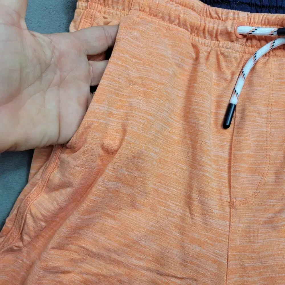 Tommy Bahama Shorts Boys Size‎ 7/8 Orange Polyester Drawstring Elastic Waist
